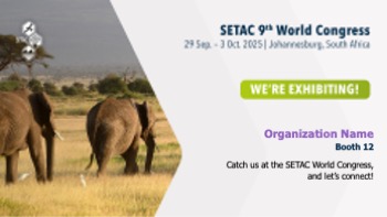 SETAC Johannesburg sharing slide preview for exhibitors