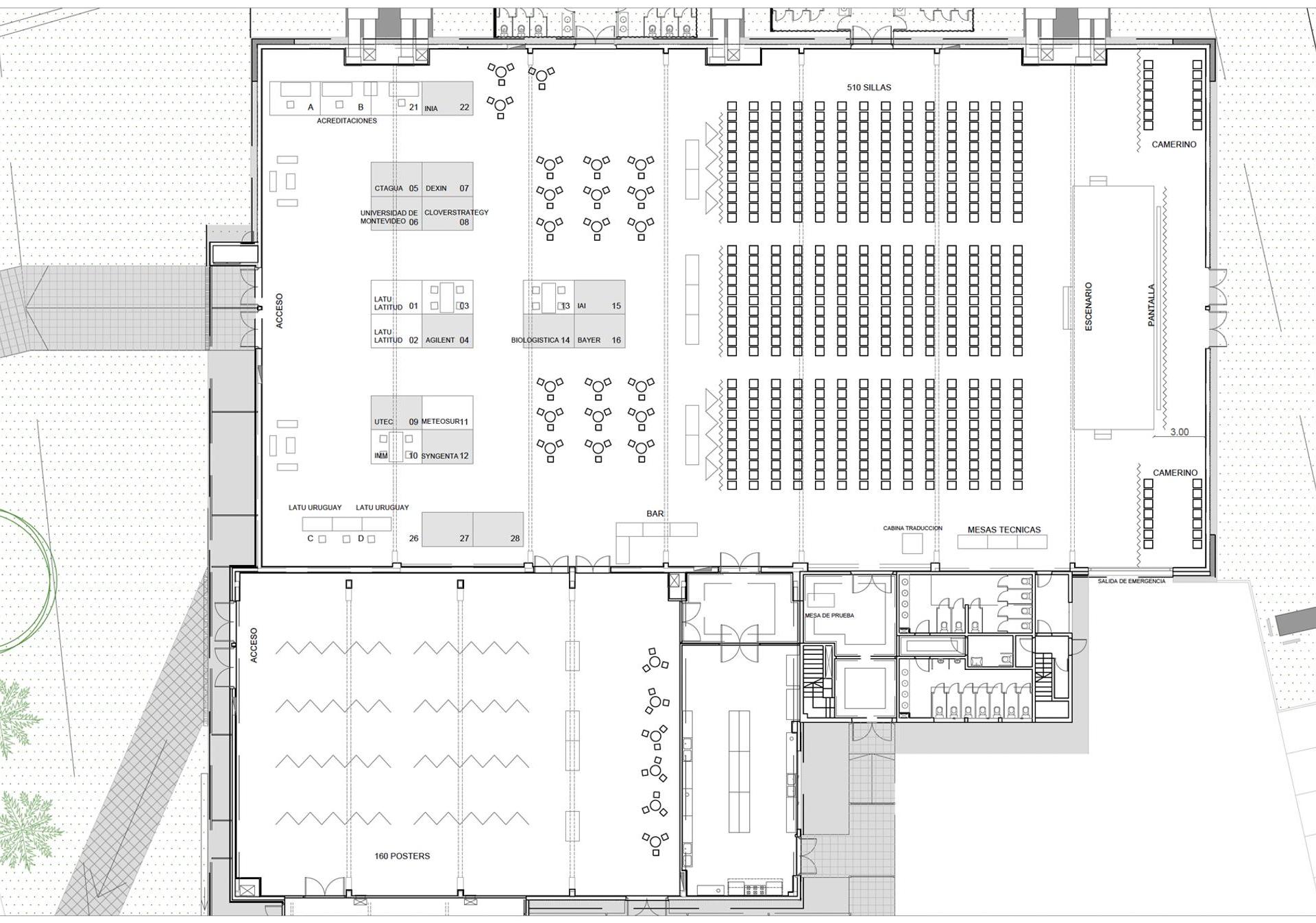 SETAC Montevideo exhibit hall floor plan