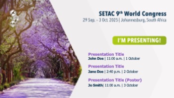 Preview of the SETAC World Congress PPTX sharing file for individual presenters