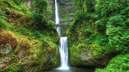 Multnomah Falls near Troutdale, Oregon