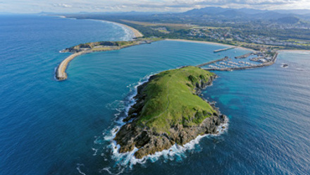 Coffs Harbour aerial view