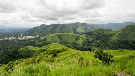 Green nature landscape of Ghana