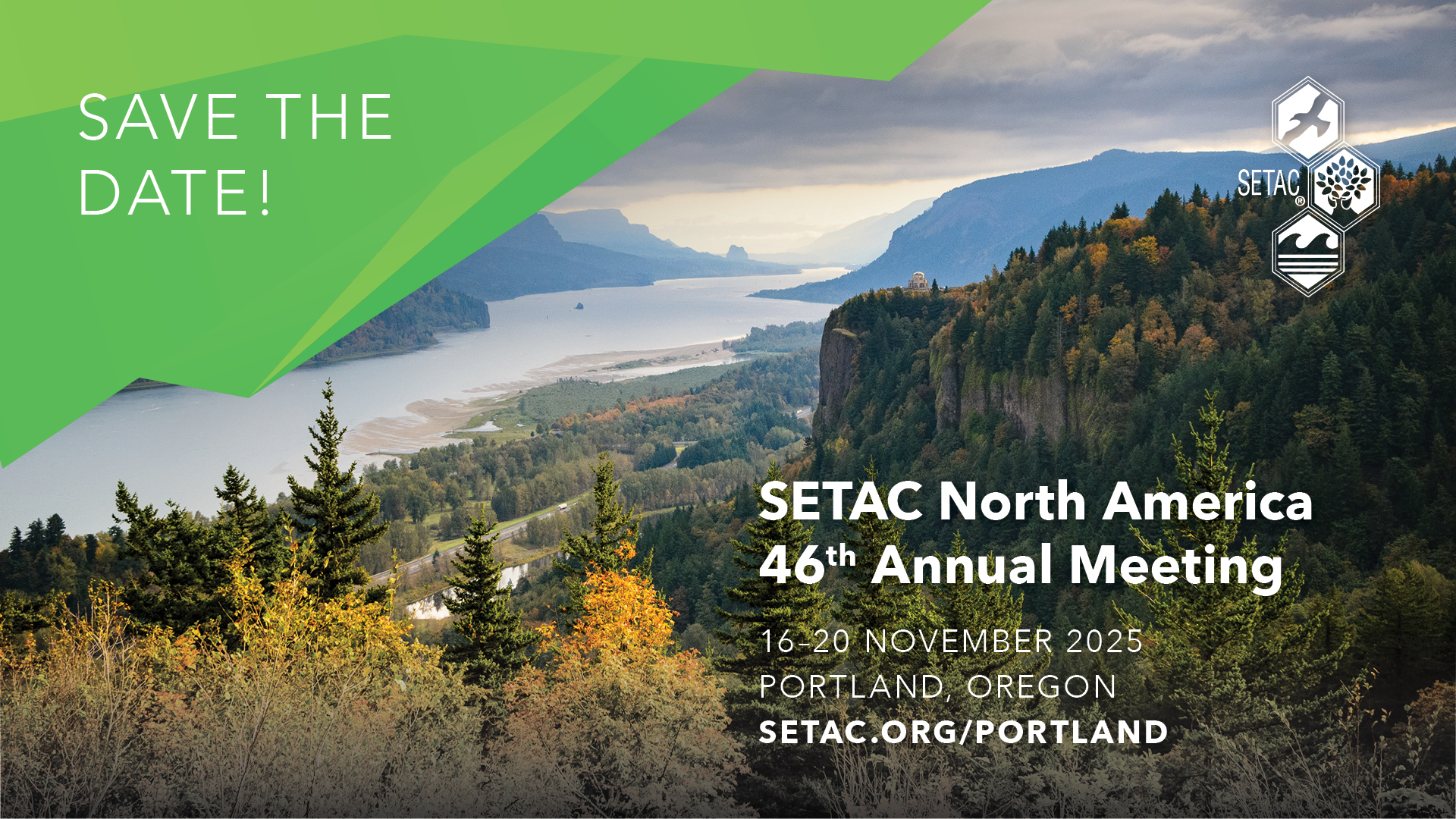 Save the date ad, SETAC North America 46th Annual Meeting
