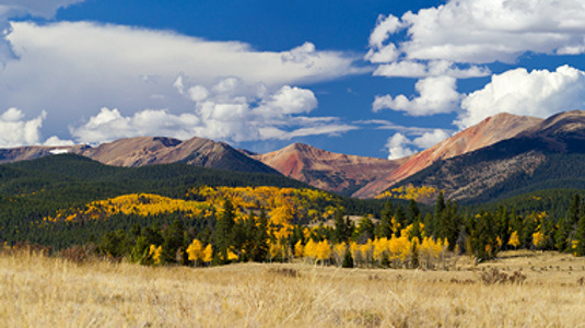 Rocky Mountain range in Colorado