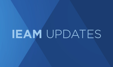 SETAC Blue background with IEAM Updates text