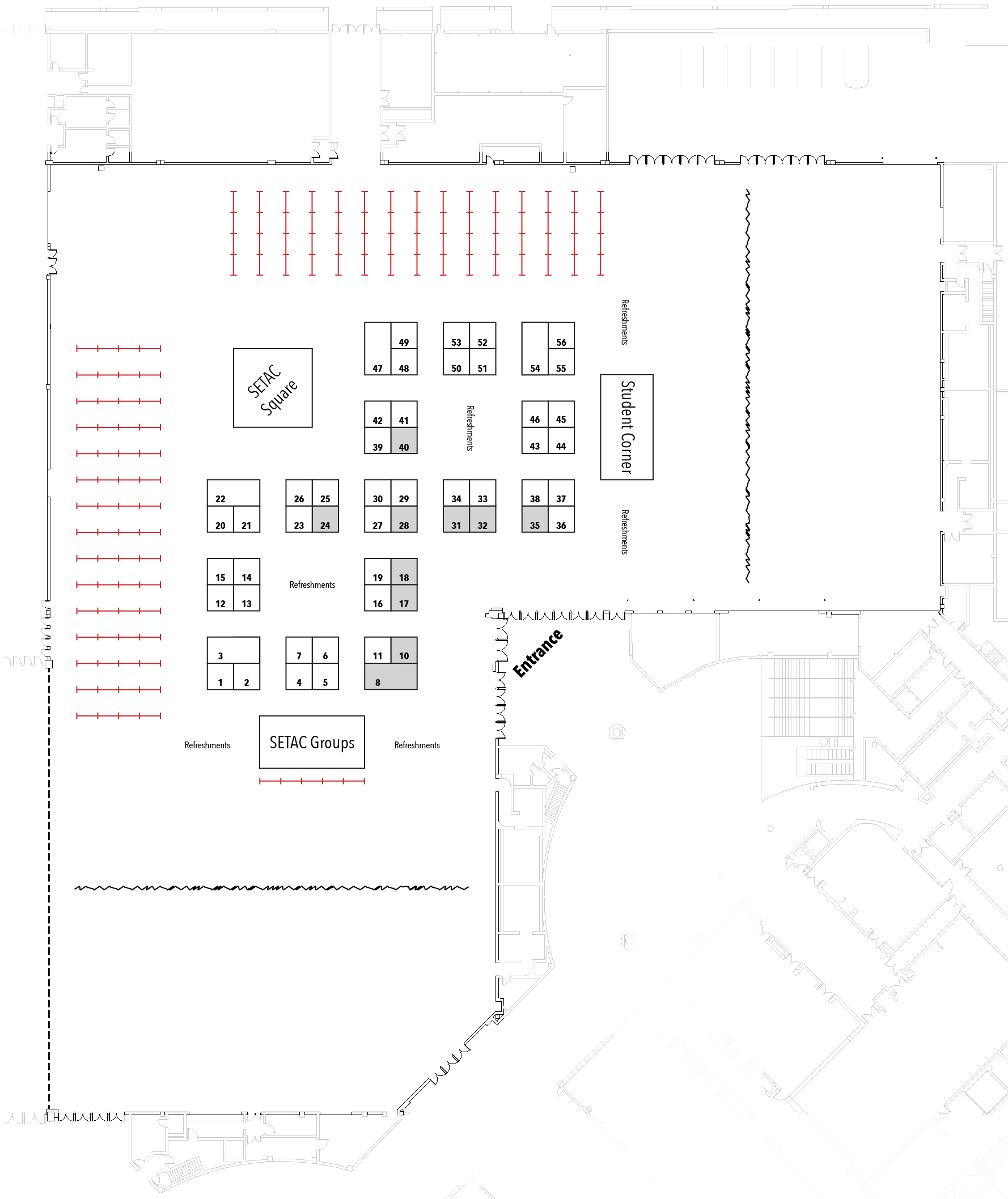 SETAC North America 46th Annual Meeting exhibitor floor plan