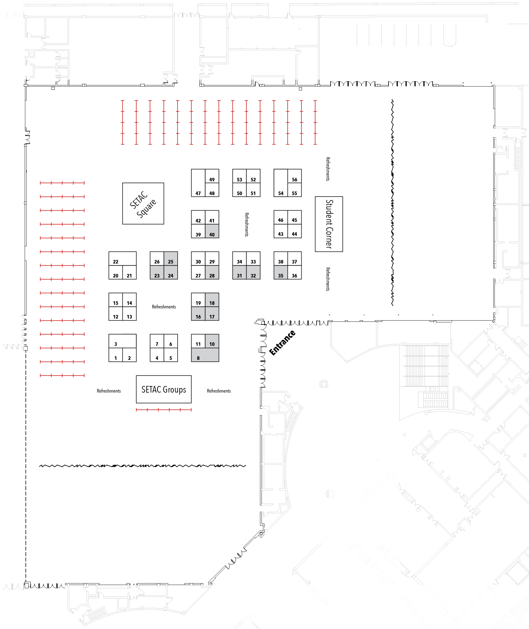 SETAC North America 46th Annual Meeting exhibitor floor plan