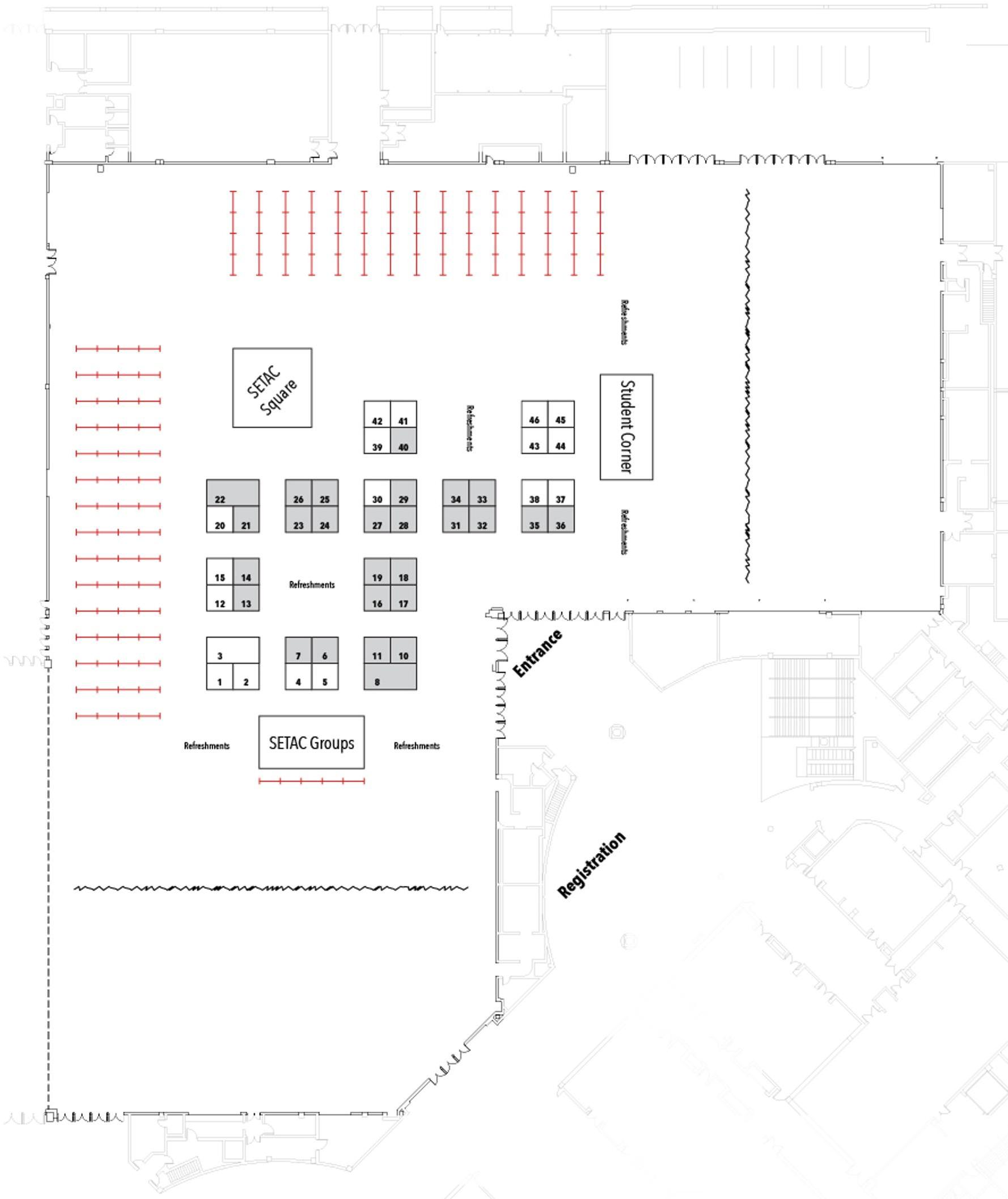 SETAC North America 46th Annual Meeting exhibitor floor plan