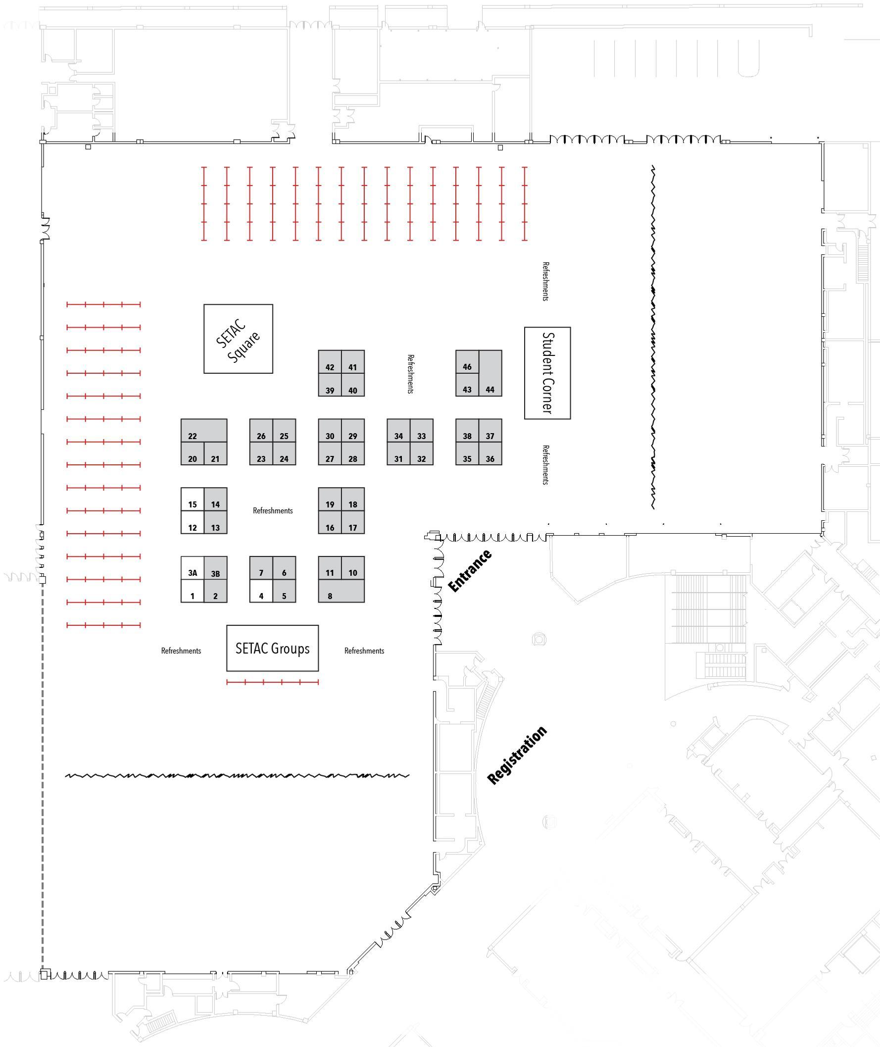 SETAC North America 46th Annual Meeting exhibitor floor plan