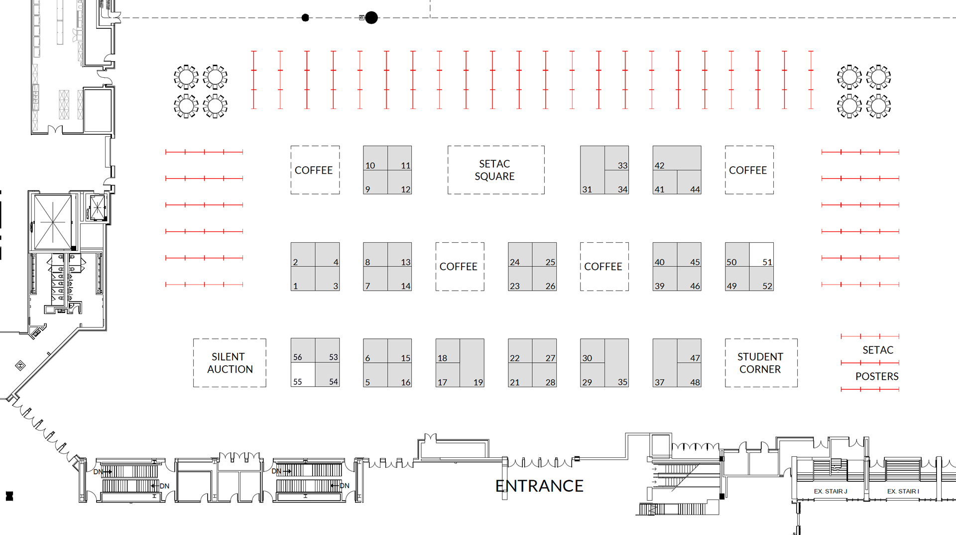 SETAC Louisville exhibit hall floor plan