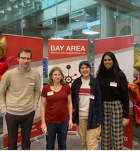 Volunteers at the Bay Science Fair pose