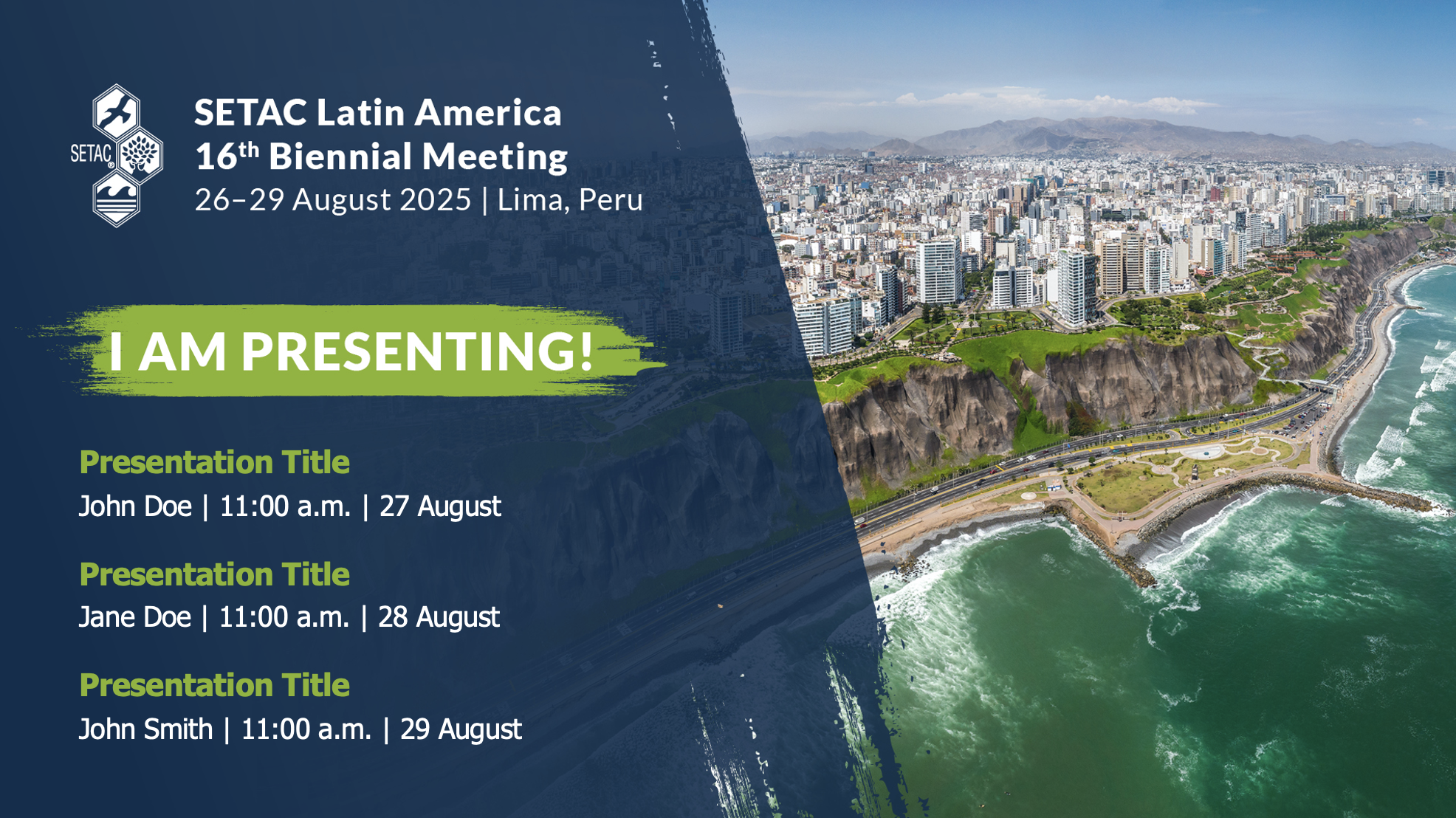 SETAC Lima I am presenting