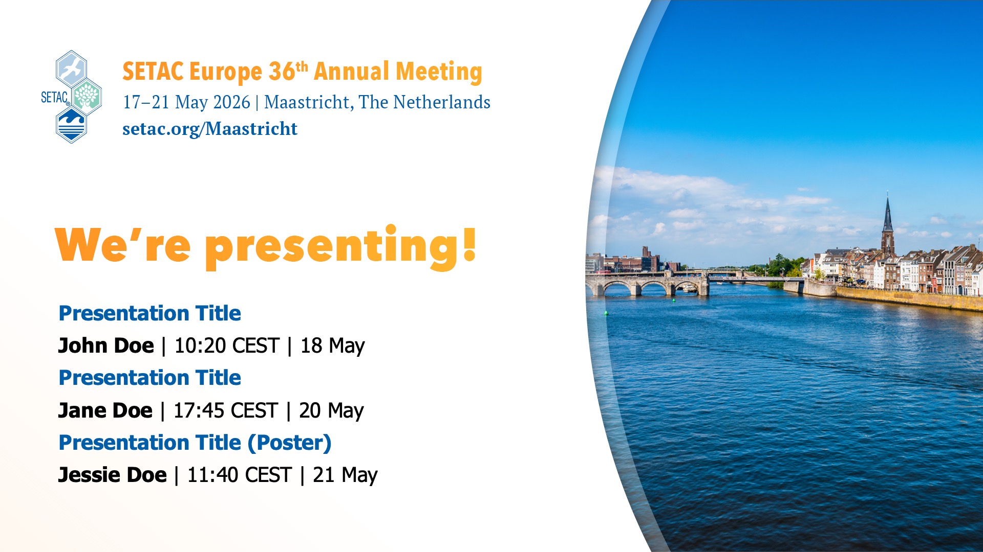 SETACMaastricht Editable PPT Presenting JPEG