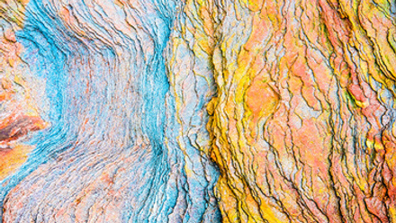 colorful sedimentary rocks