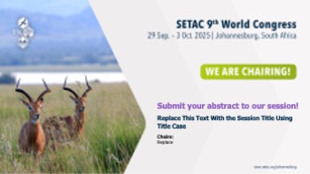 SETAC Johannesburg PPTX We Are Chairing Preview of Slide