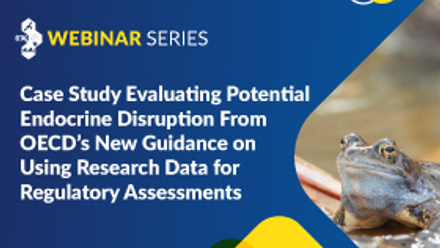 SETAC Webinar title image: A Case Study Evaluating Potential Endocrine Disruption using OECD Guidelines
