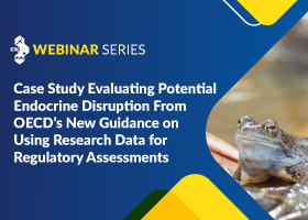 SETAC Webinar title image: A Case Study Evaluating Potential Endocrine Disruption using OECD Guidelines