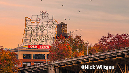 Old Town Portland sign