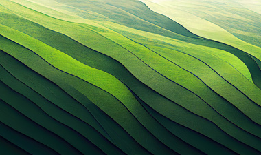 abstract green lines and waves, illustrating nature mixed with human design-thumb