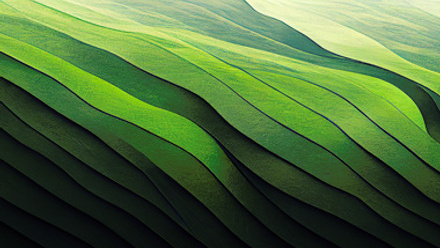 abstract green lines and waves, illustrating nature mixed with human design-thumb