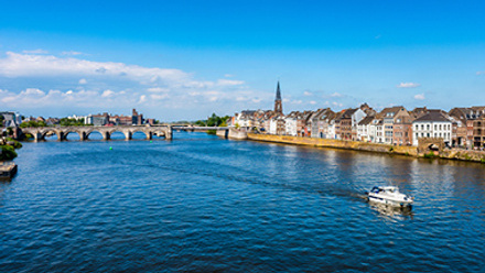 Maas River in Maastricht, Netherlands