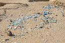 plastic pollution washed ashore