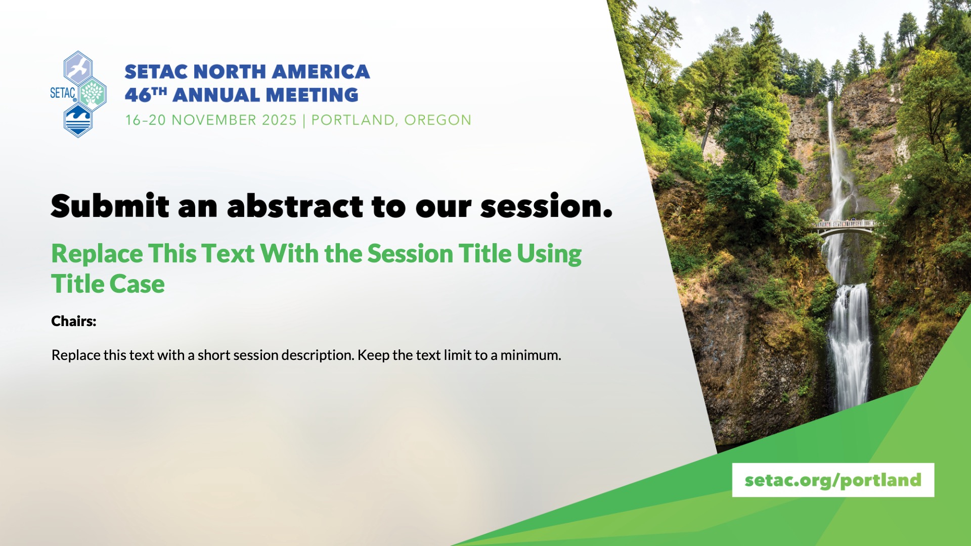 SETAC Portland Session Advertising