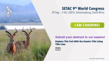 SETAC Johannesburg - sharing image, I'm chairing!