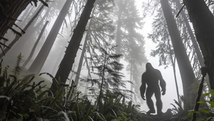 Sasquatch sighting in redwood forrest 