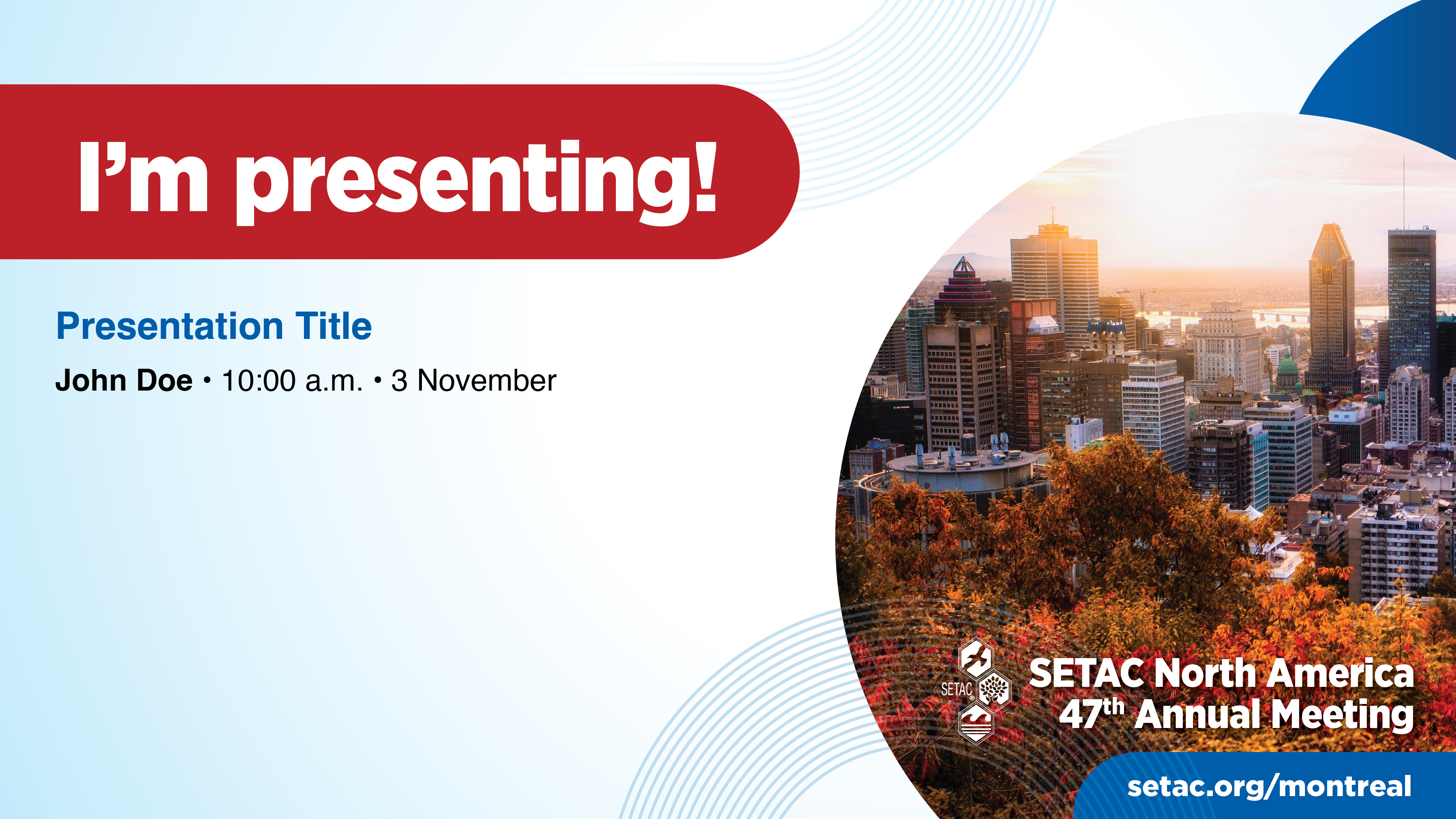 SETAC Montreal Sharing Tooling - Im Presenting