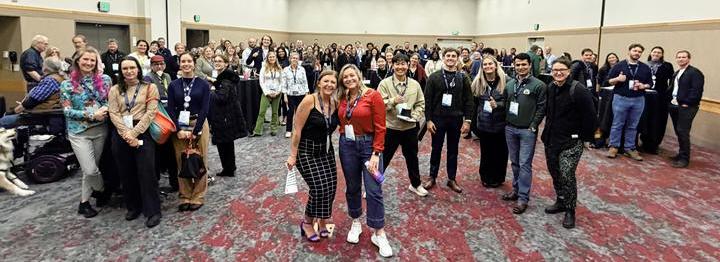 Group photo of the student mix and mingle event at the SETAC Portland meeting